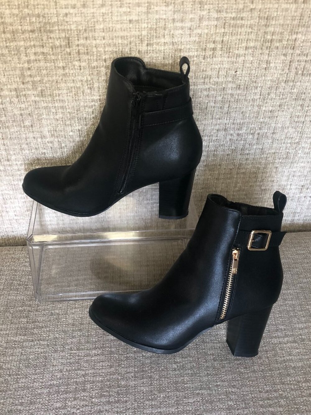 New York & Company "Alana" Black Ankle Boots Size 7.5